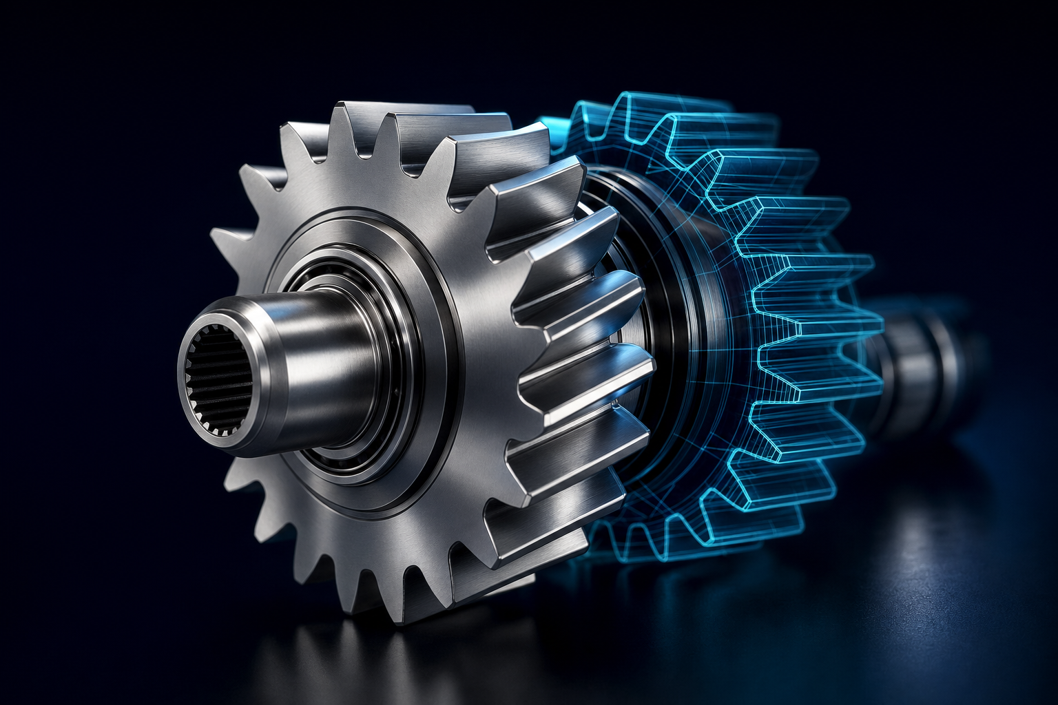 Stainless steel industrial gear assembly with an improved tooth profile